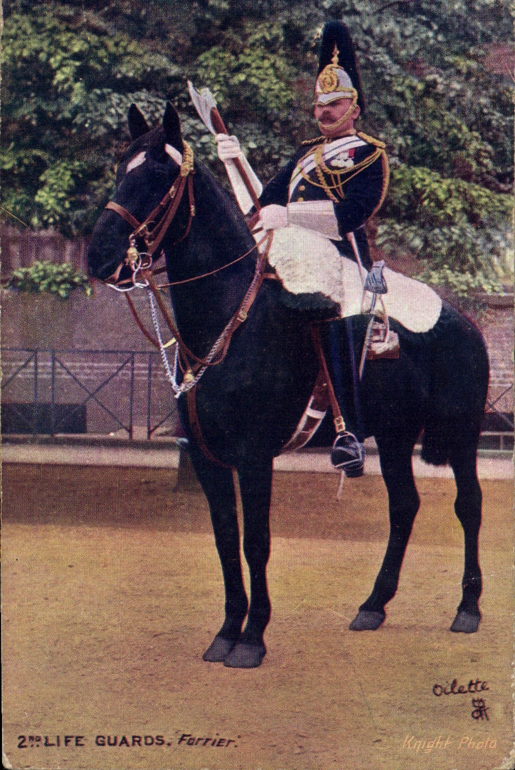 CPA Militaria 2nd Life Guards Farrier
