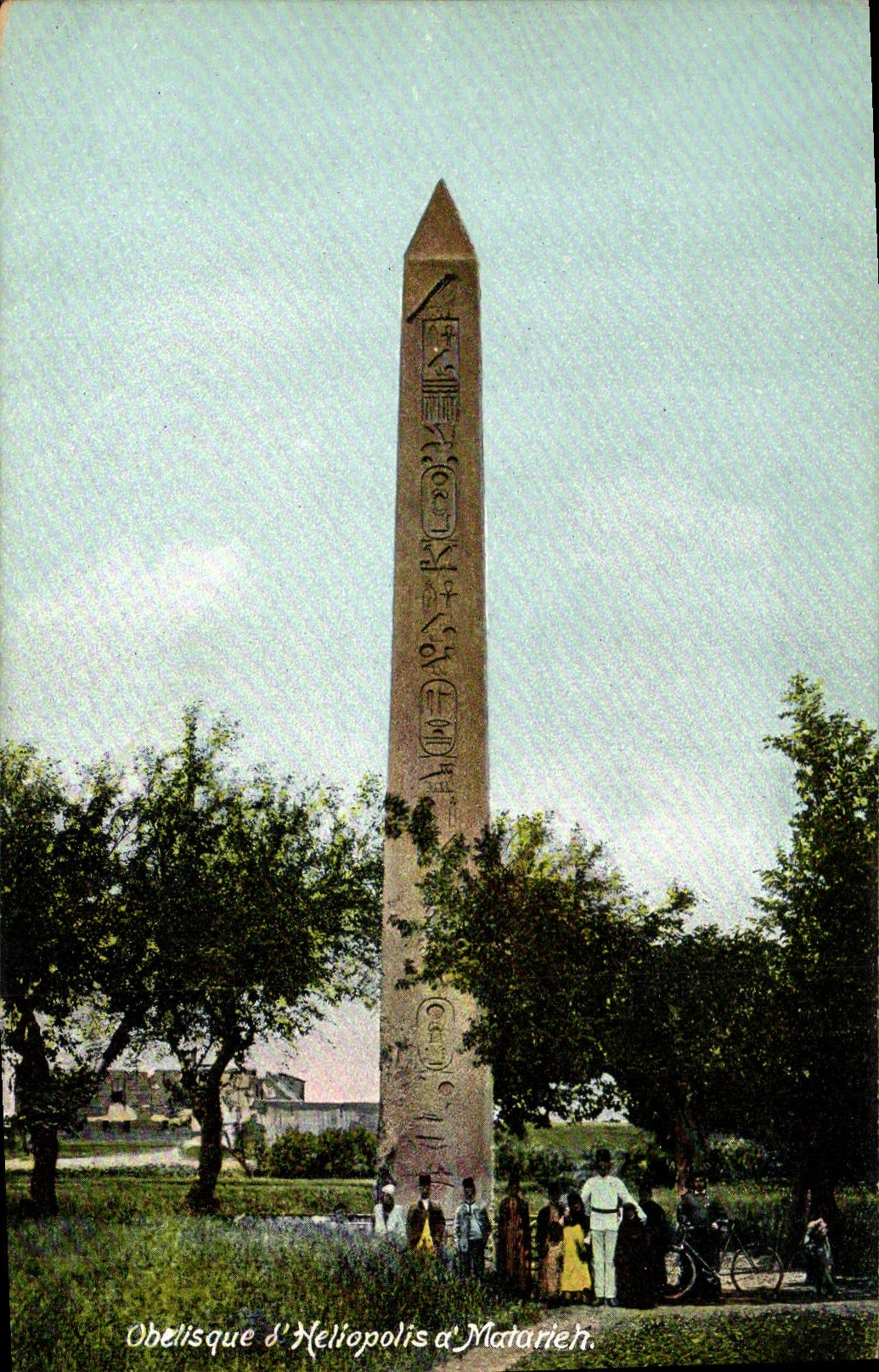 CPA Egypte Egypt Obelisque d'Heliopolis a Matarieh