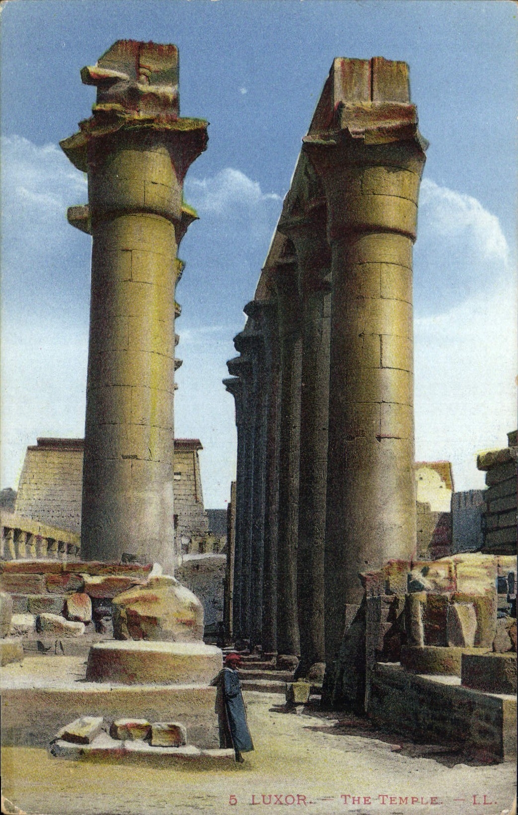 CPA Egypte Egypt Luxor The temple