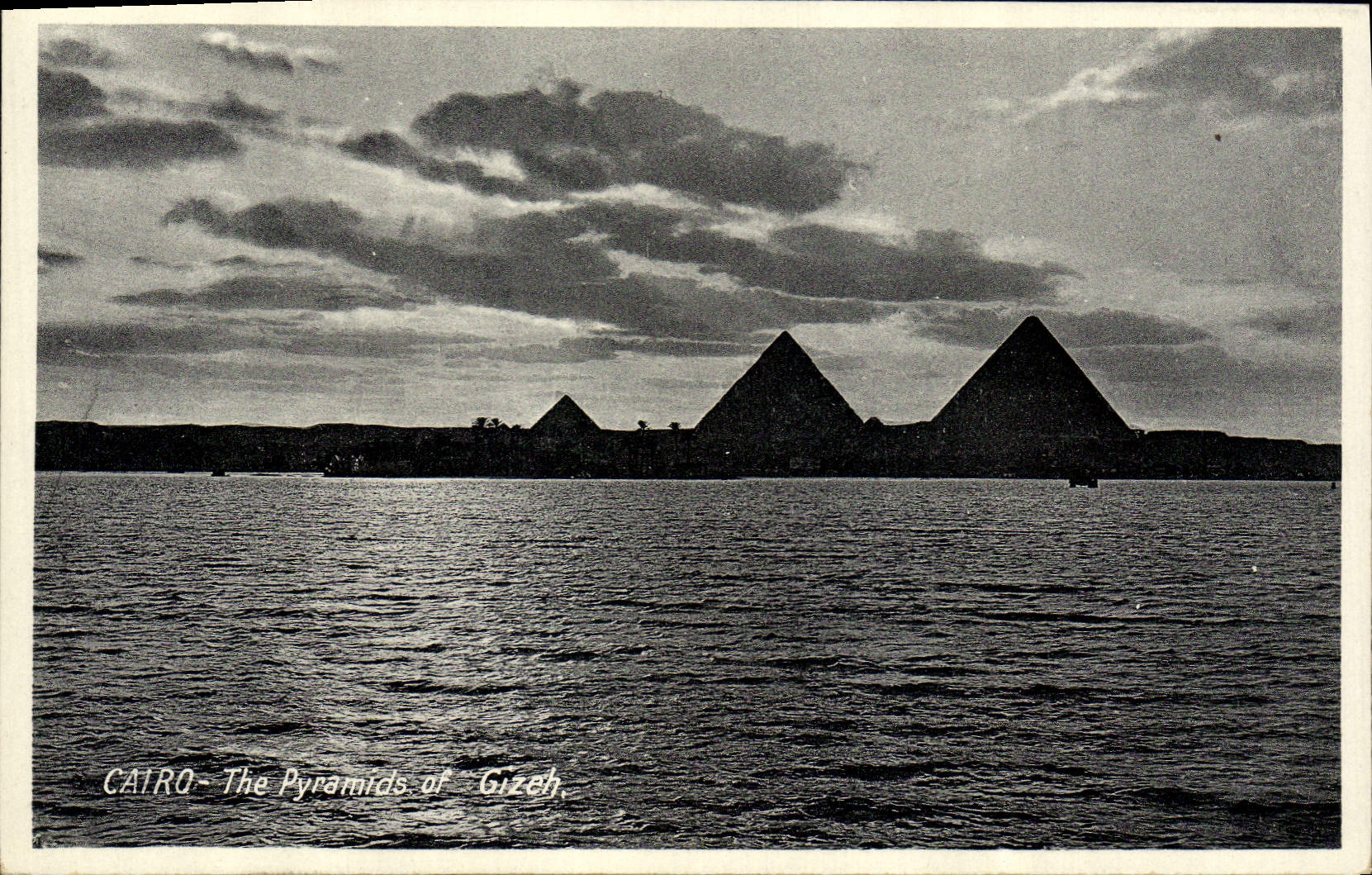 CPA Egypte Egypt Cairo The Pyramides of Gizeh