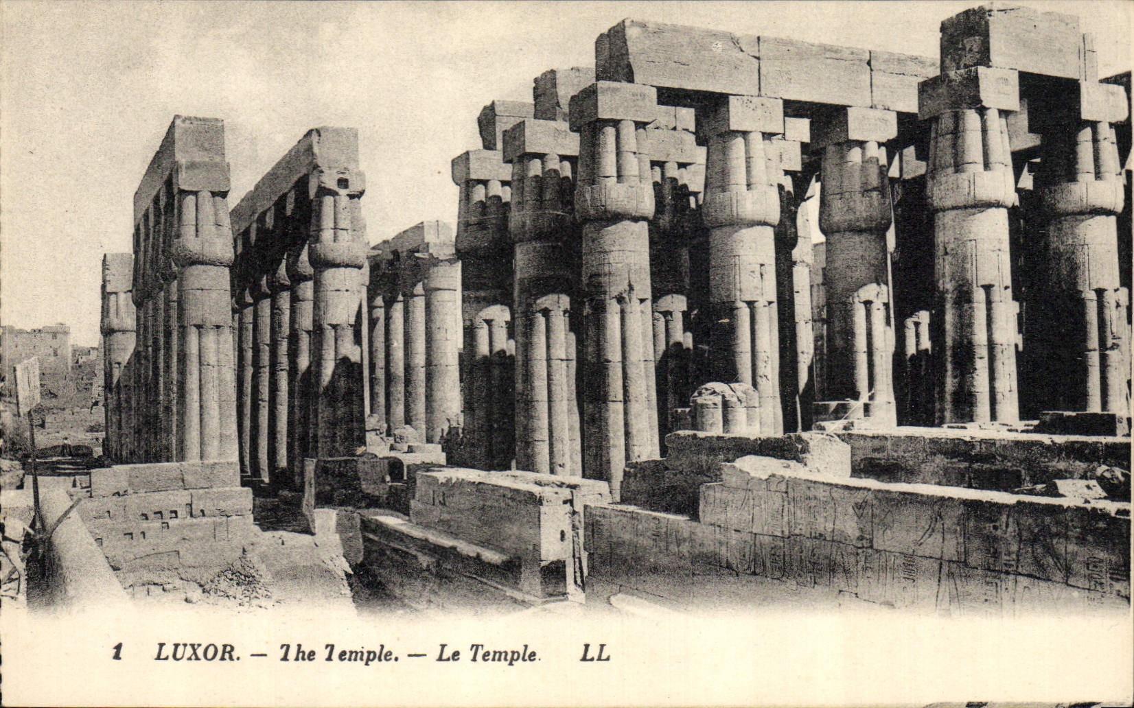 CPA Egypte Egypt Luxor Le temple 