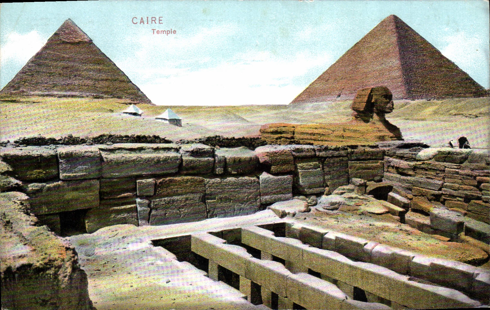 CPA Egypte Egypt Caire Temple