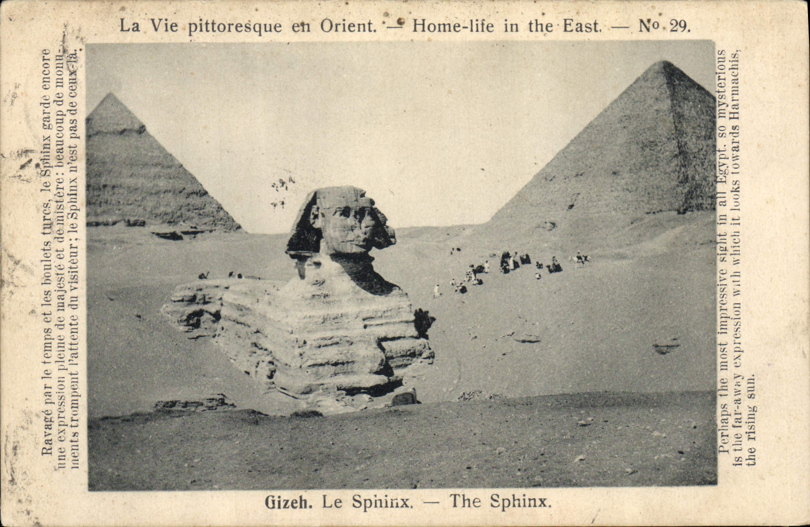 CPA Egypte Egypt Gizeh Le sphinx