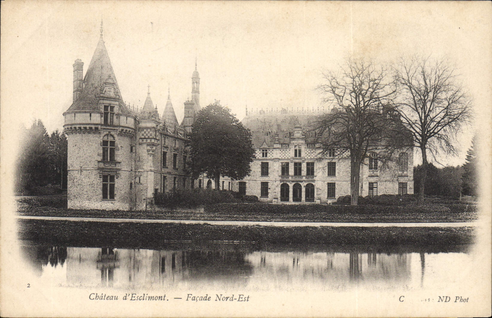 CPA Chateau d'Esclimont Facade Nord Est