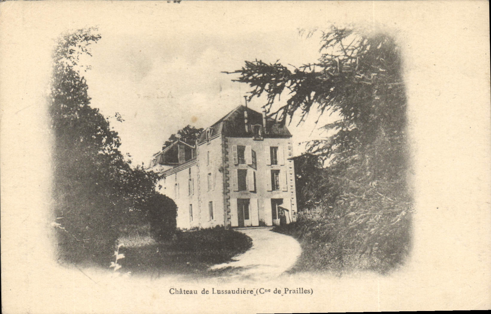 CPA Chateau de Lussaudiere Cne de Prailles