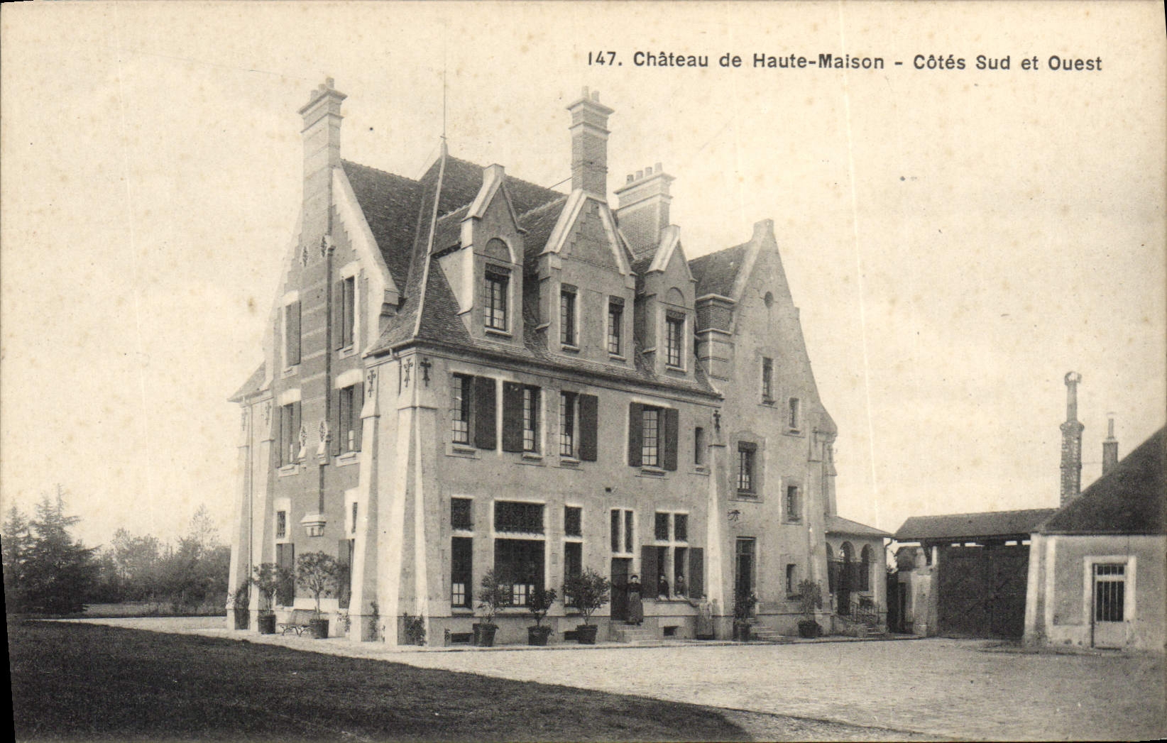 CPA Chateau de Haute Maison Cotes Sud et Ouest