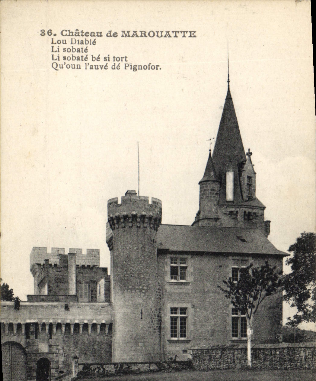 CPA Chateau de Marouatte 