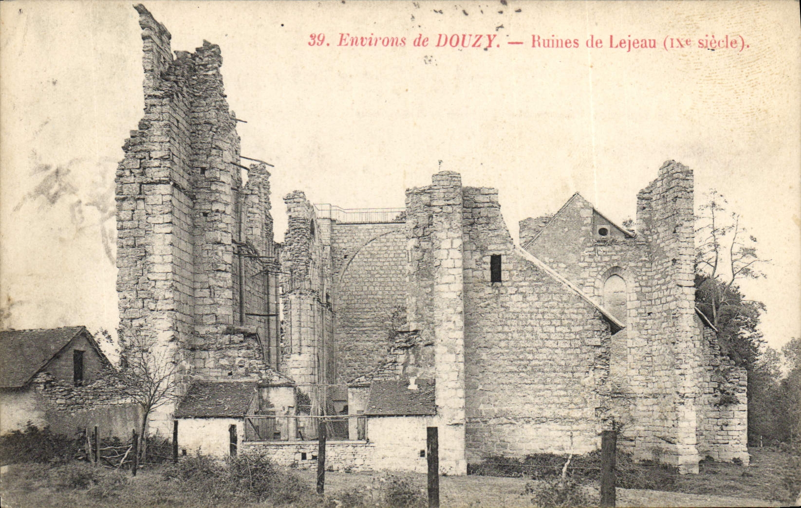 CPA Chateau Environs de Douzy Ruines de Lejeau