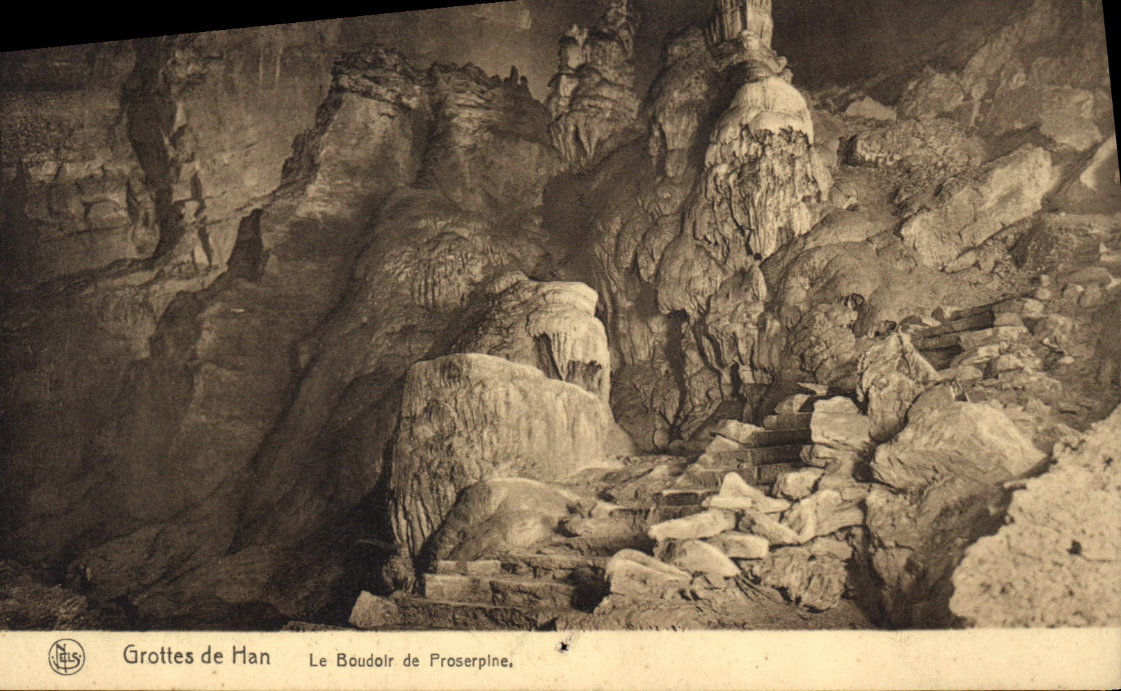 CPA Grotte Grottes de Han Le boudoir de Proserpine