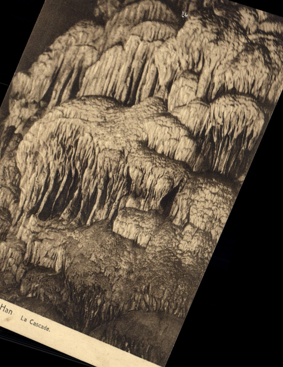 CPA Grotte Grottes de Han La cascade