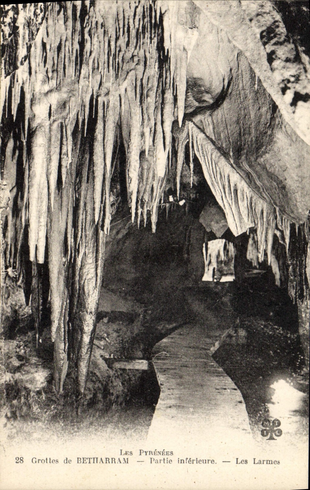 CPA Grotte Grottes de Betharram Partie inferieure Les larmes