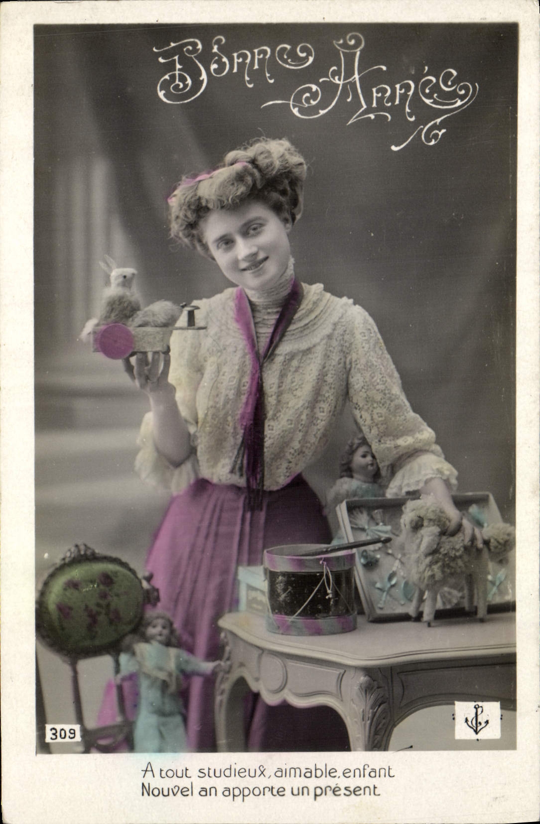 CPA Fantaisie Femme Poupee 