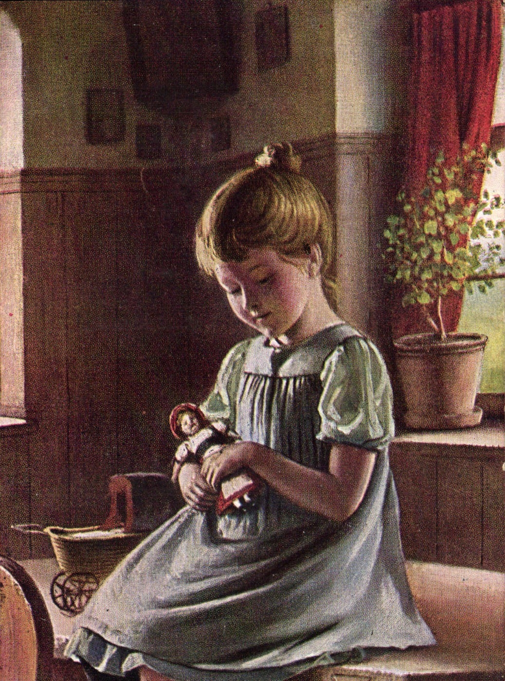 CPA Fantaisie Enfant Poupee 
