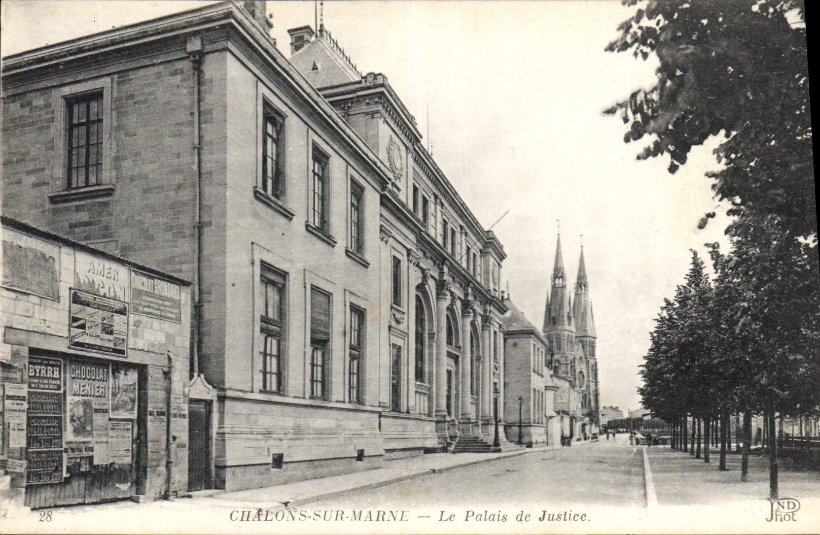 CPA Palais de Justice Chalons sur Marne