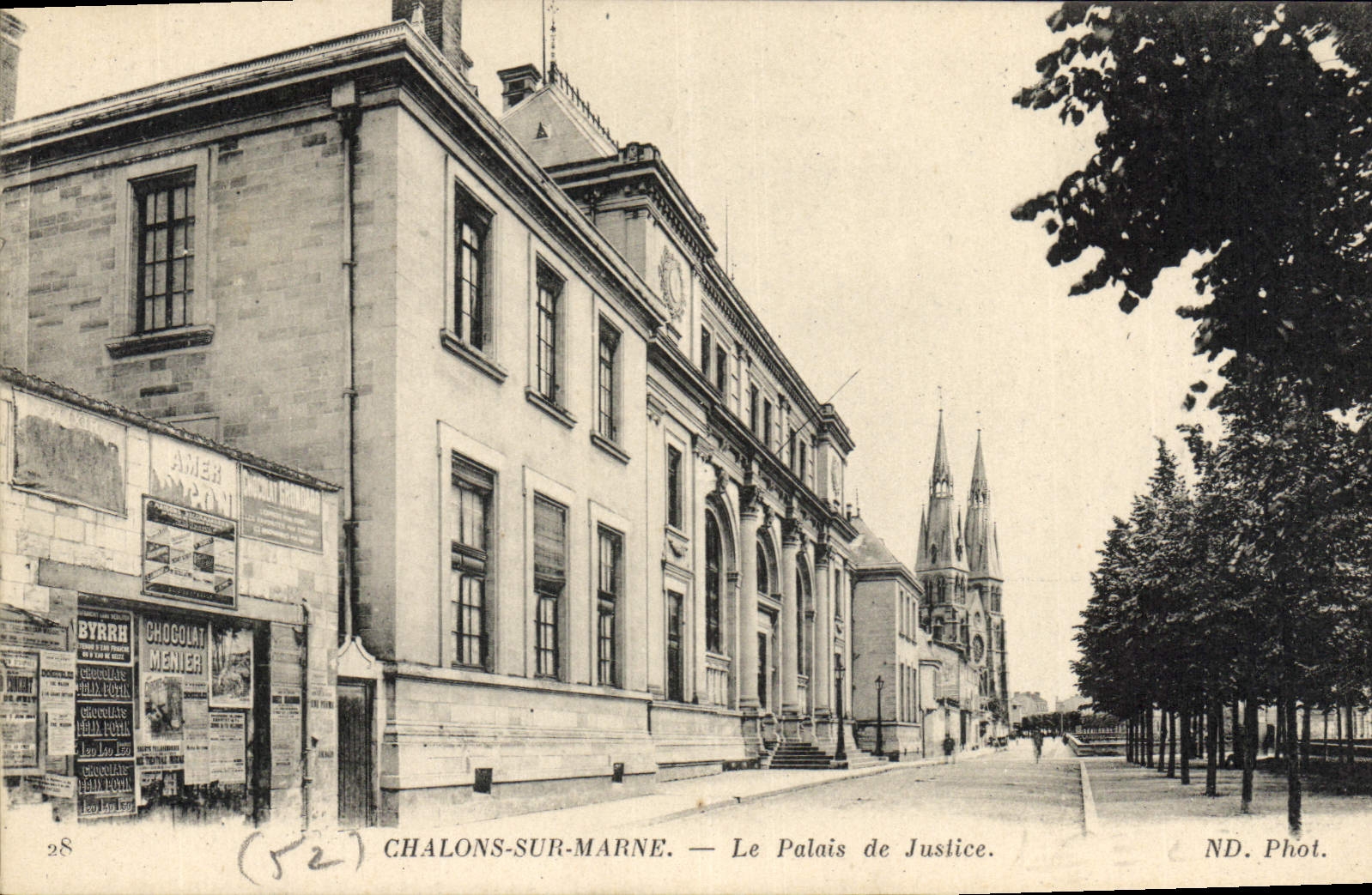 CPA Palais de Justice Chalons sur Marne