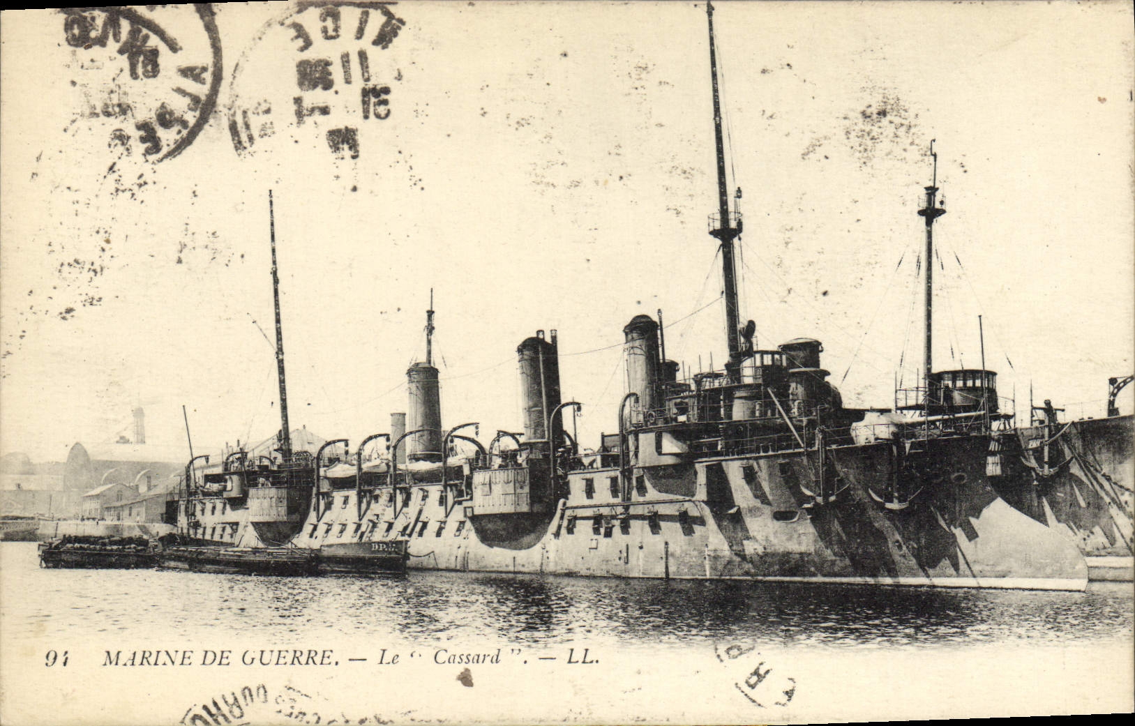 CPA Bateau de Guerre Le Cassard