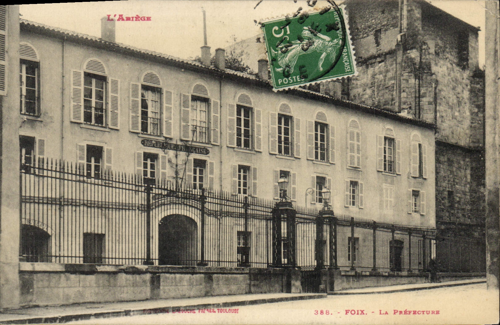 CPA Prefecture Foix 