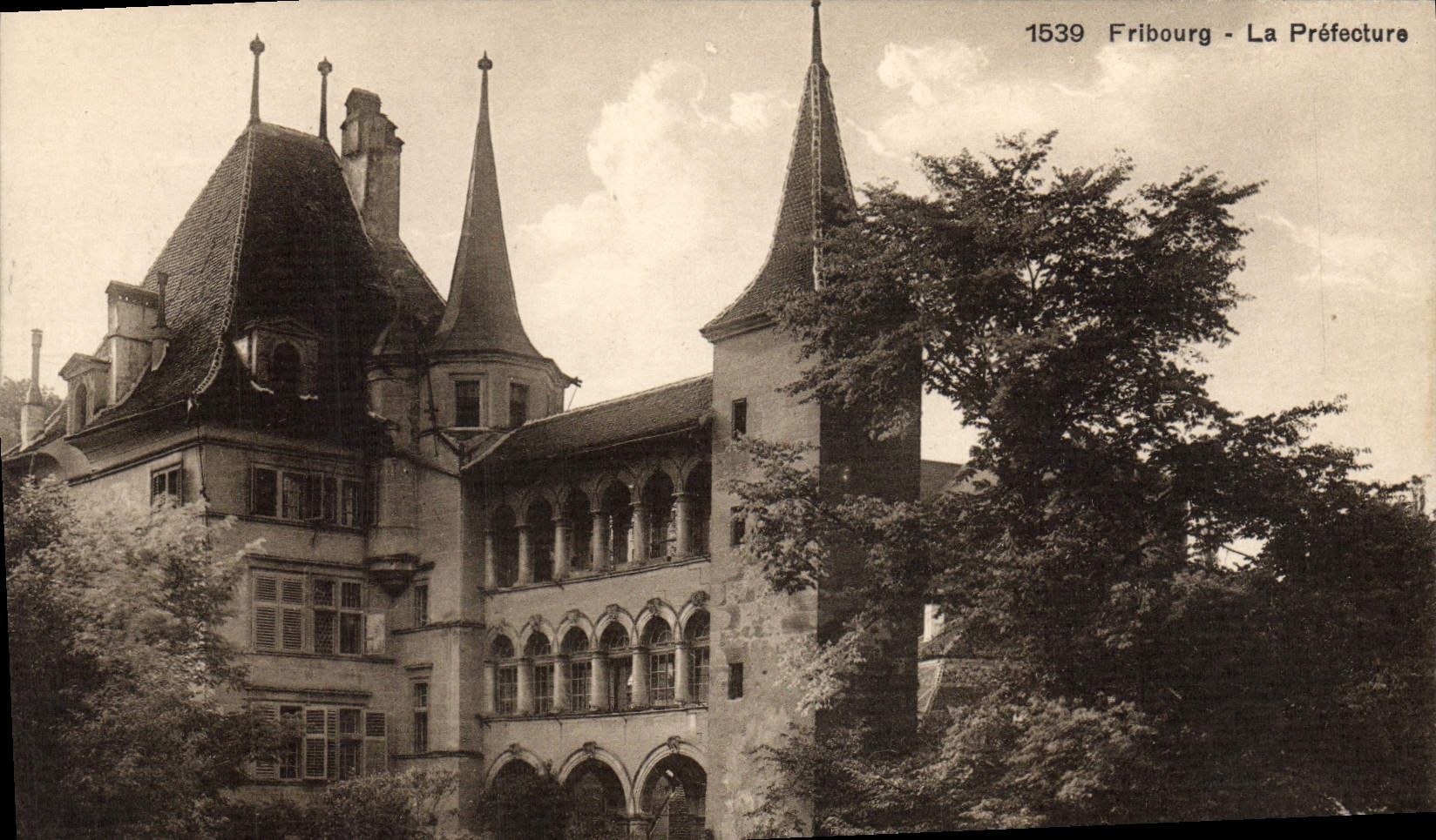 CPA Prefecture Fribourg