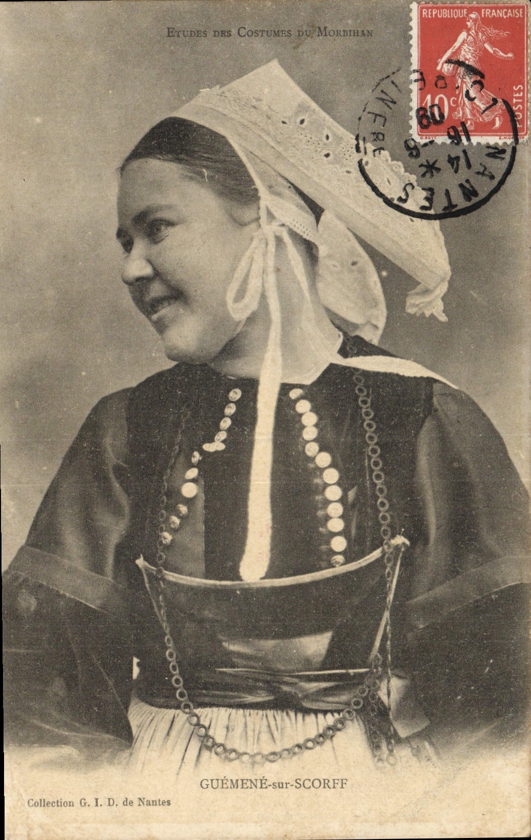 CPA Folklore Guemene sur Scorff