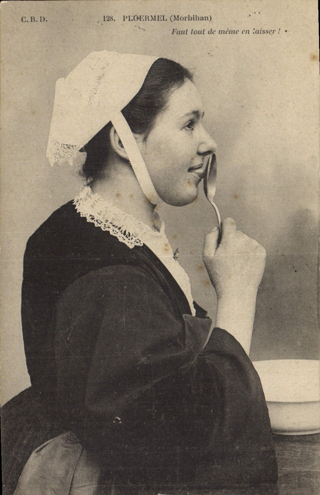 CPA Folklore Ploermel 