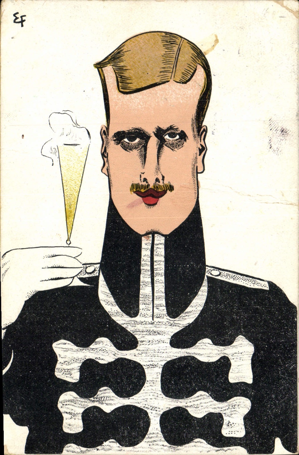 CPA Militaria Officier 