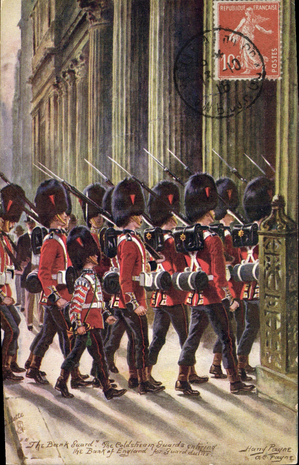 CPA Militaria The Bank guard Bank of England London Londres