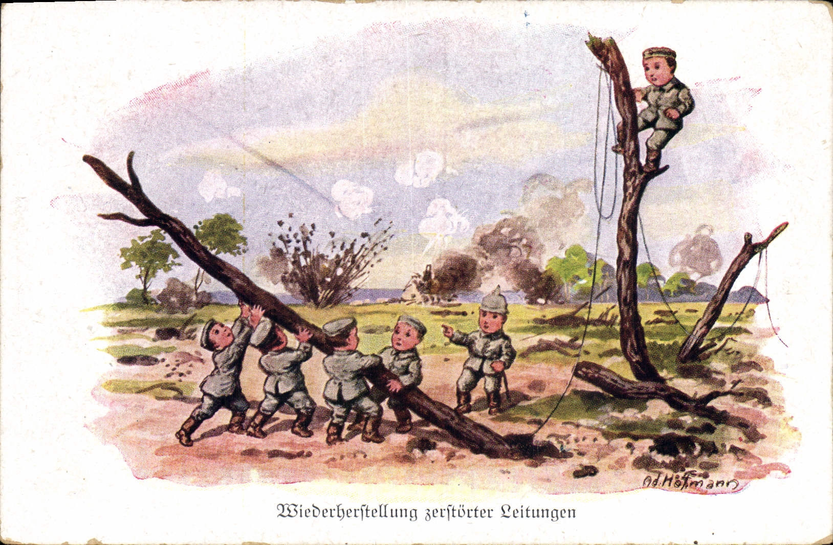 CPA Militaria Enfants