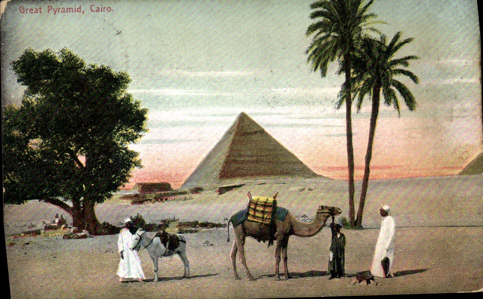 CPA Egypt Egypte Great Pyramid Cairo