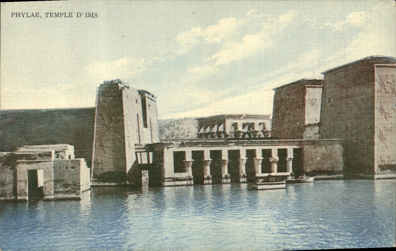 CPA Egypt Egypte Phylae Temple d'Isis