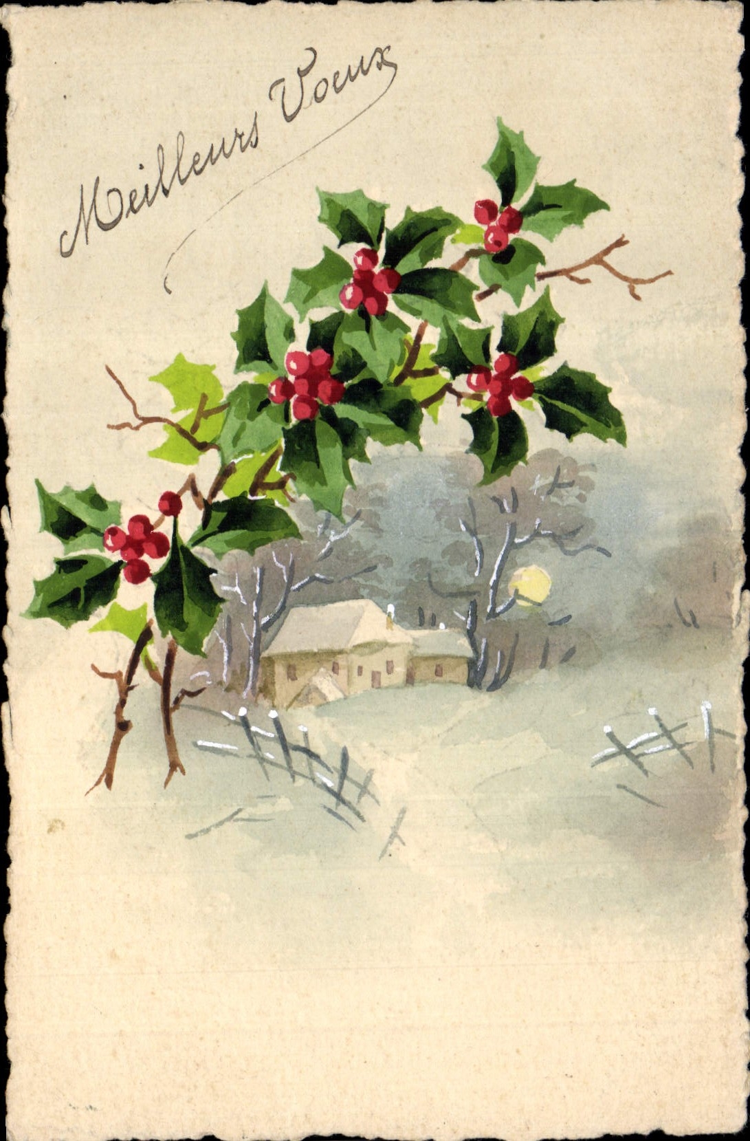 CPA Fantaisie (dessin a la main) Fleurs