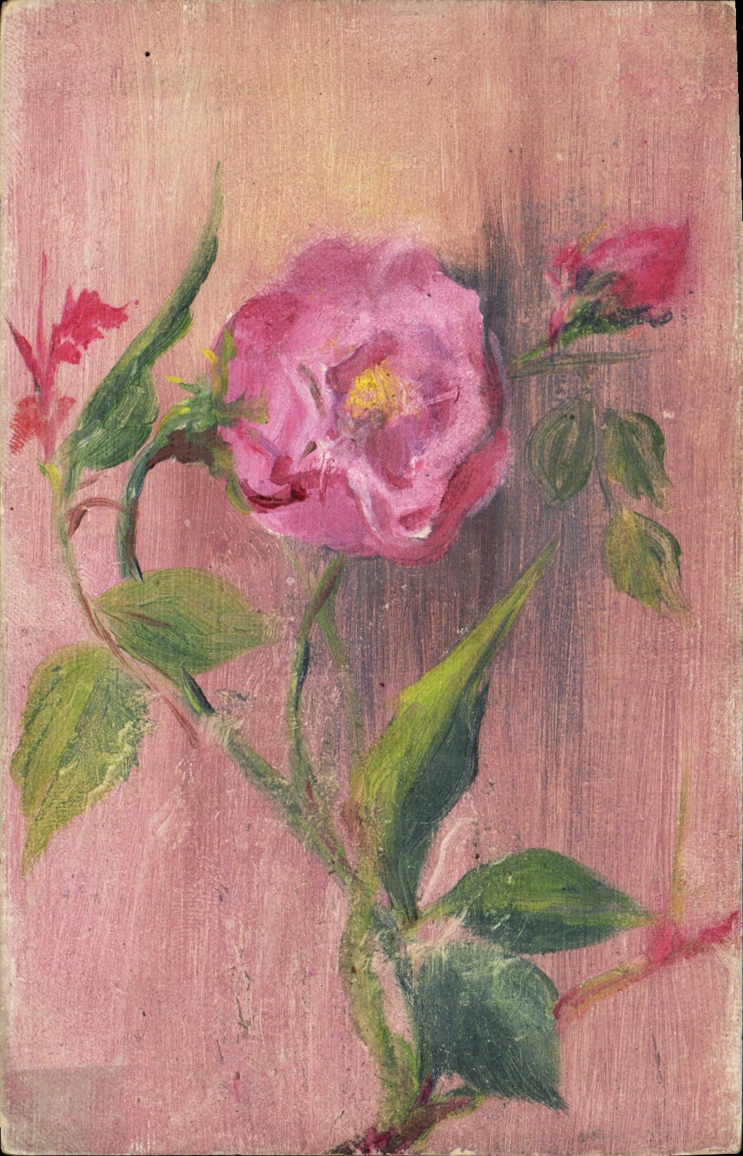 CPA Fantaisie (dessin a la main) Fleurs 