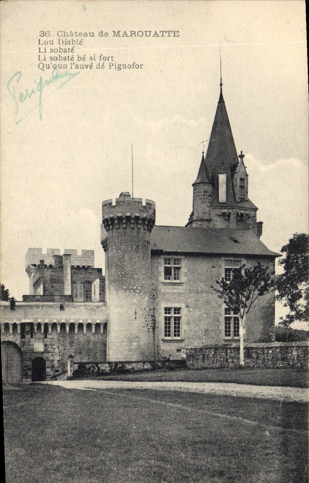 CPA Chateau de Marouatte