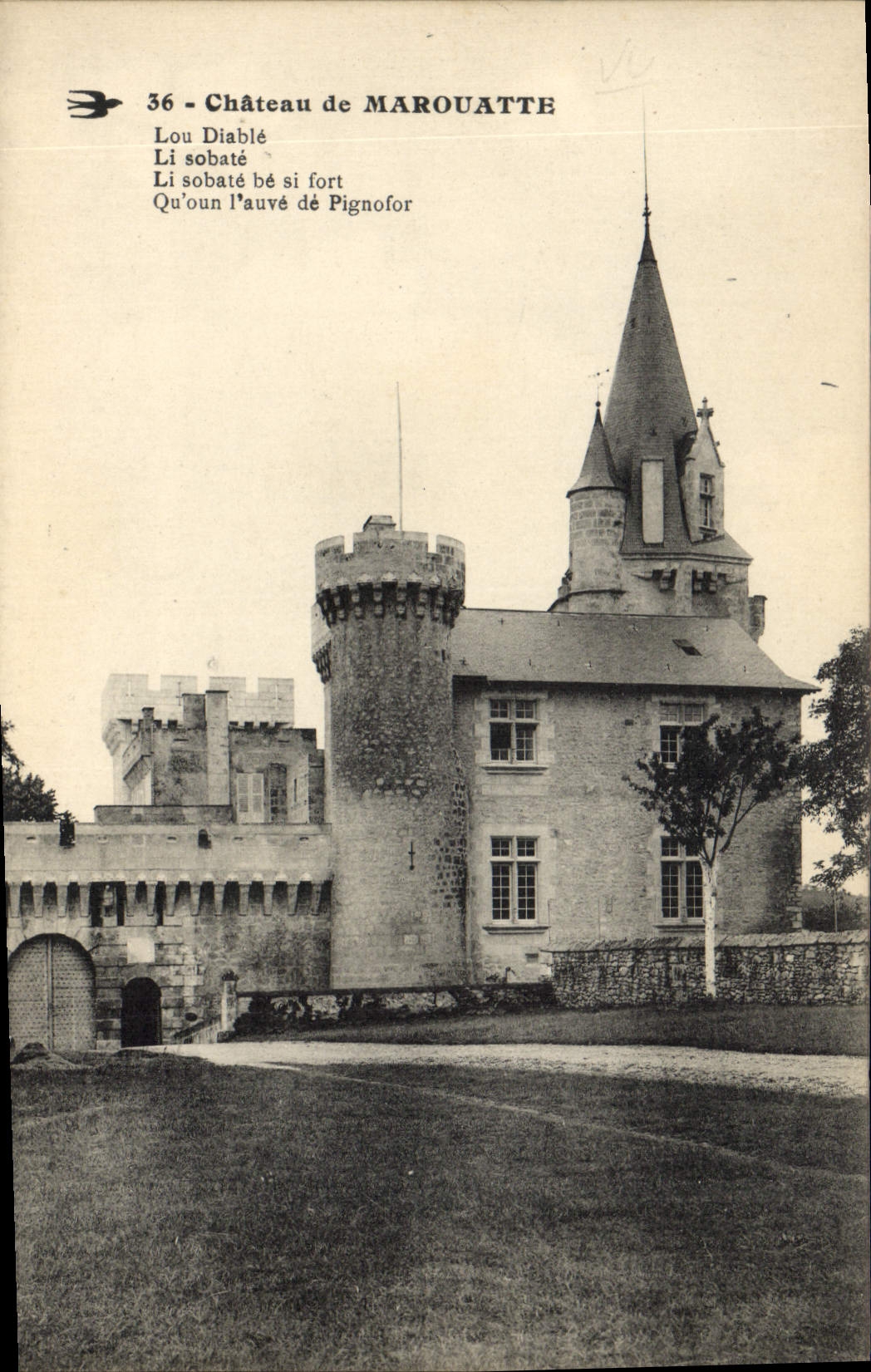 CPA Chateau de Marouatte