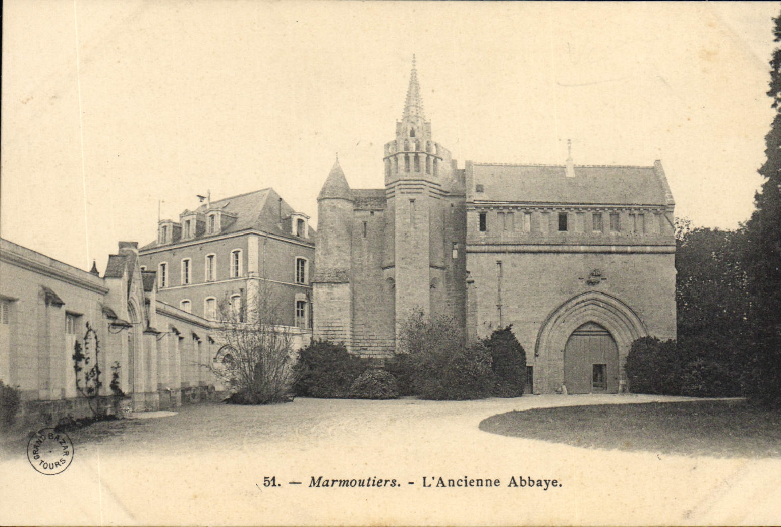 CPA Chateau Marmoutiers L'ancienne abbaye 