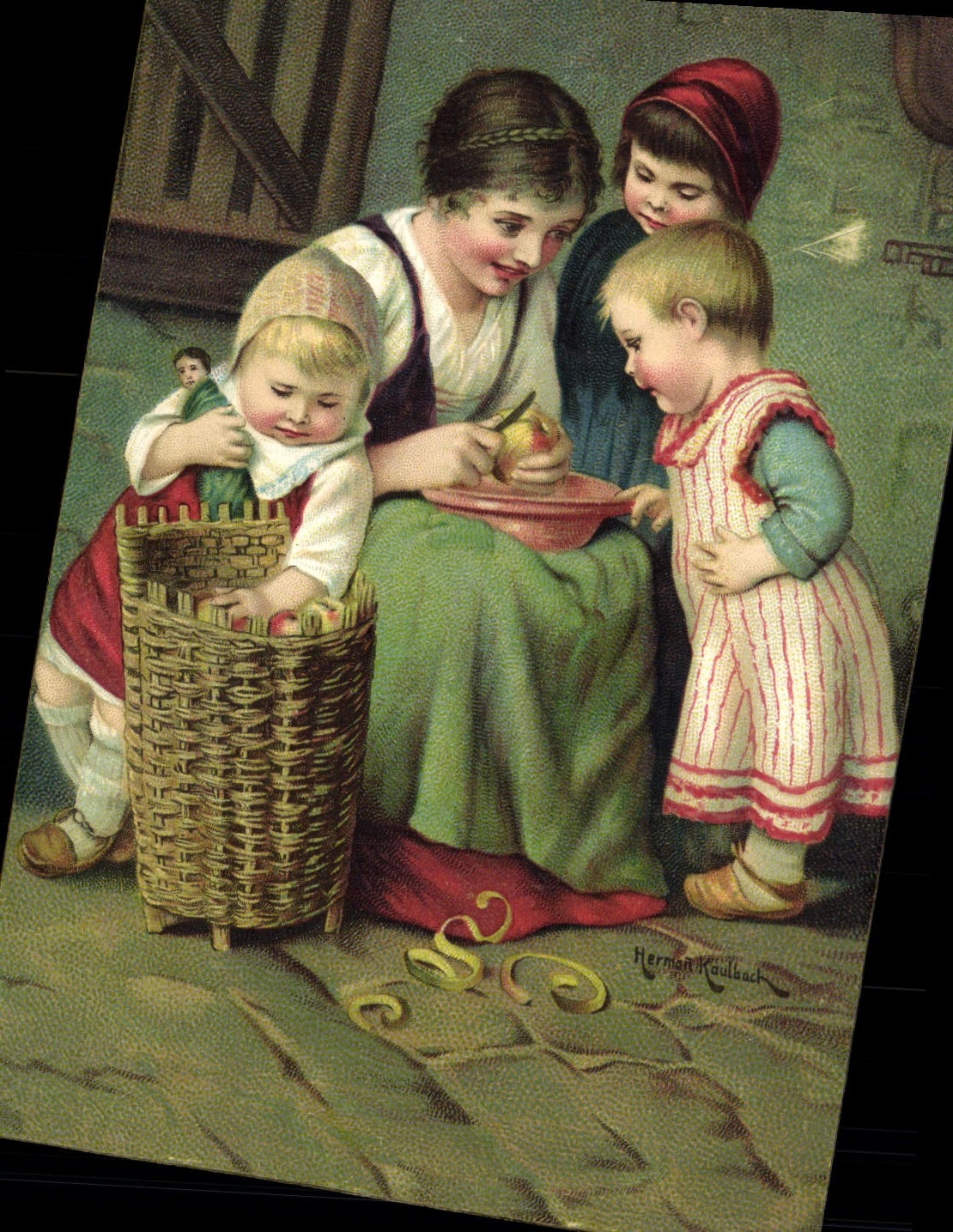 CPA Fantaisie Enfants Poupee Femme 