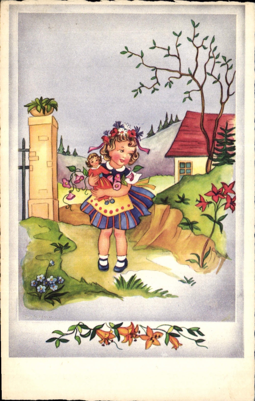 CPA Fantaisie Enfants Poupee  