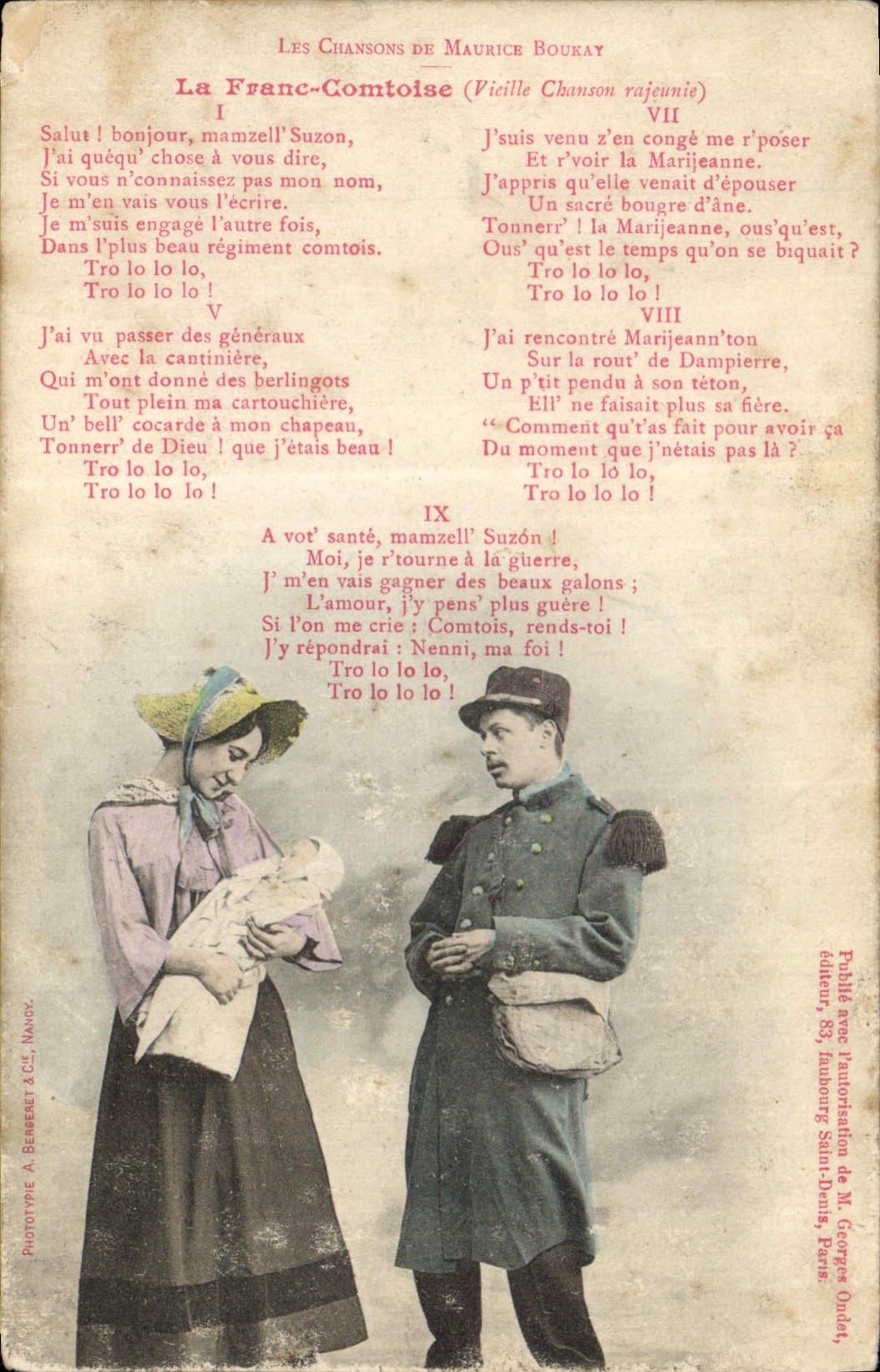 CPA Fantaisie Femme La Franc Comtoise Maurice Boulay Poupee  