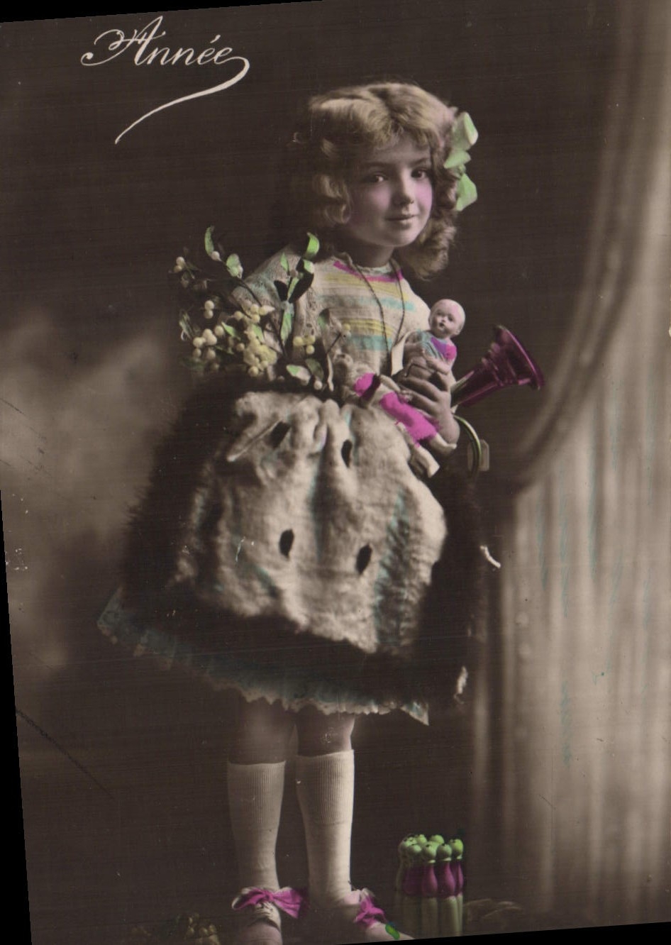 CPA Fantaisie Enfants Poupee A mon petit Papa cheri