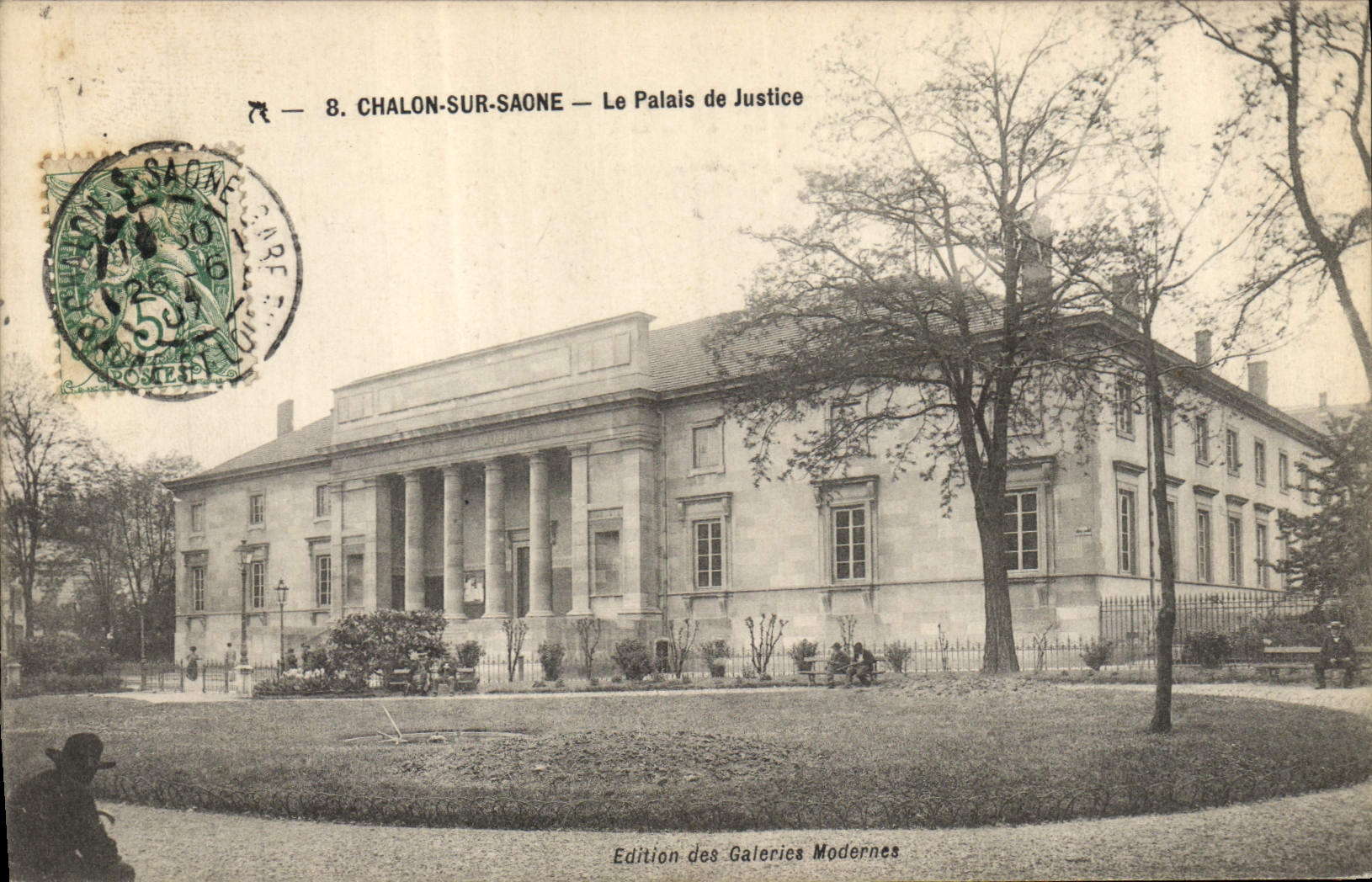 CPA Palais de justice Chalon sur Saone