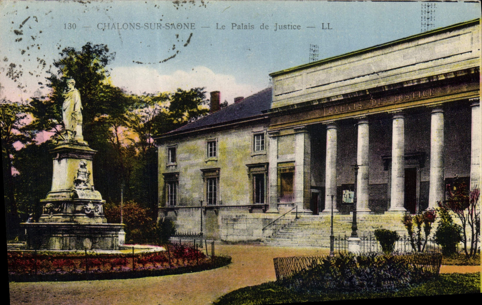 CPA Palais de justice Chalons sur Saone