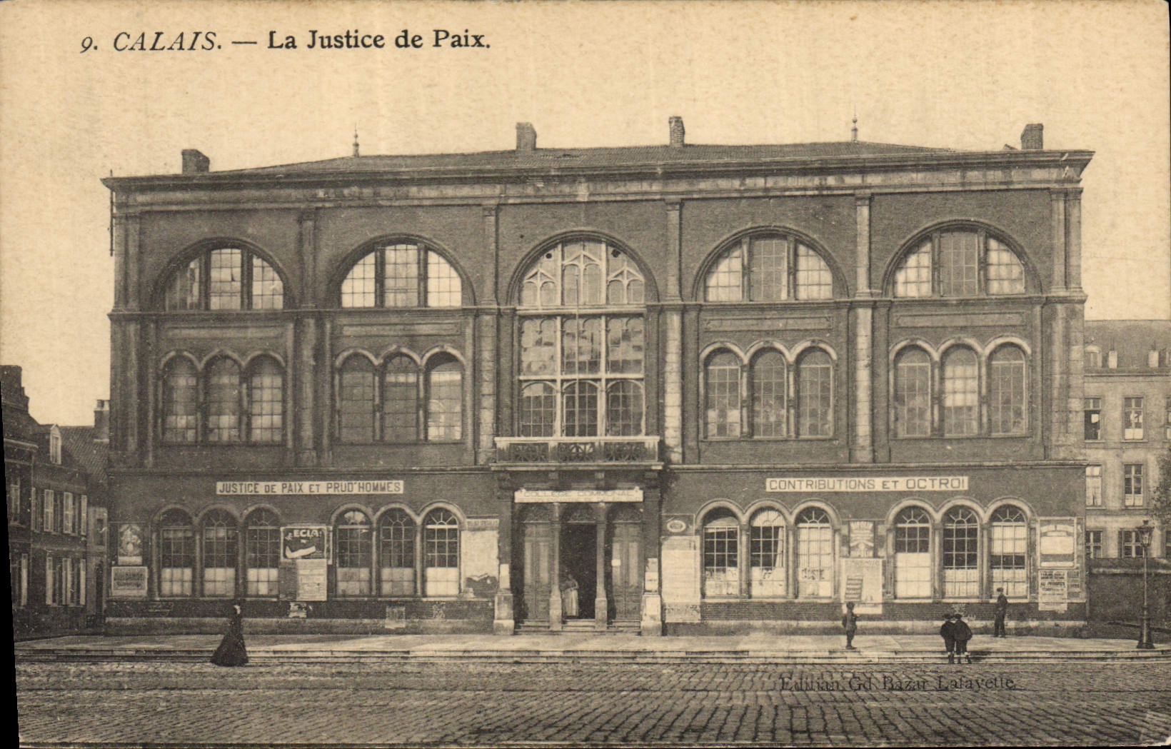 CPA Palais de justice Calais La justice de Paix