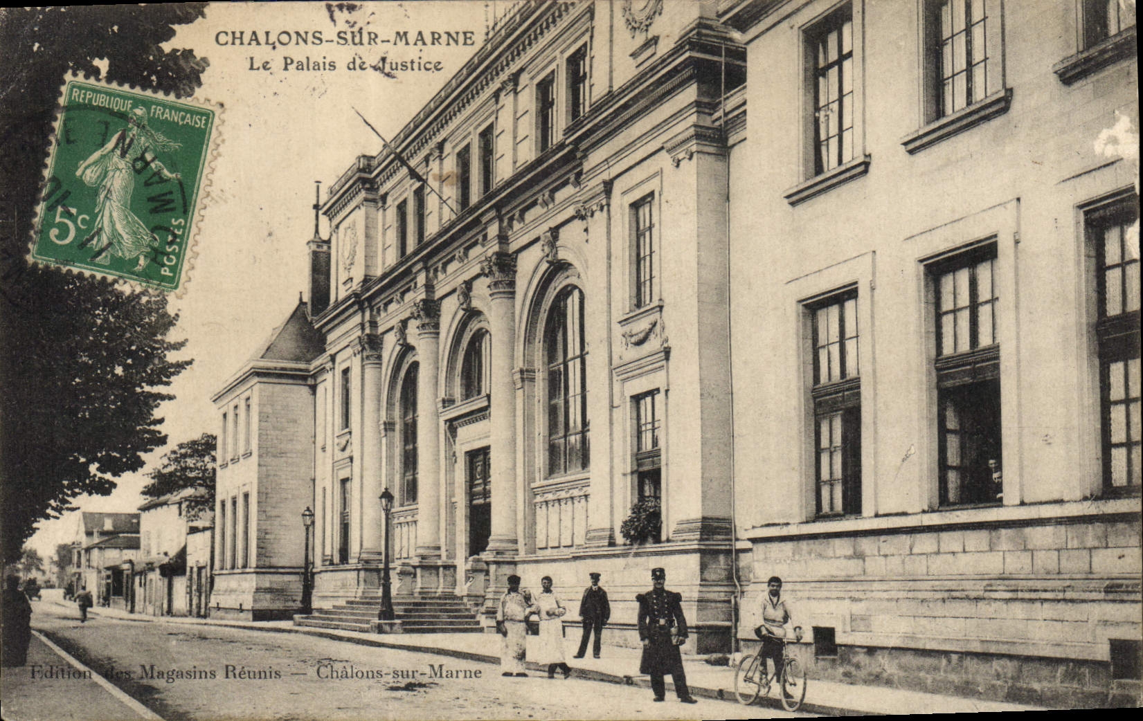 CPA Palais de justice Chalons sur Marne