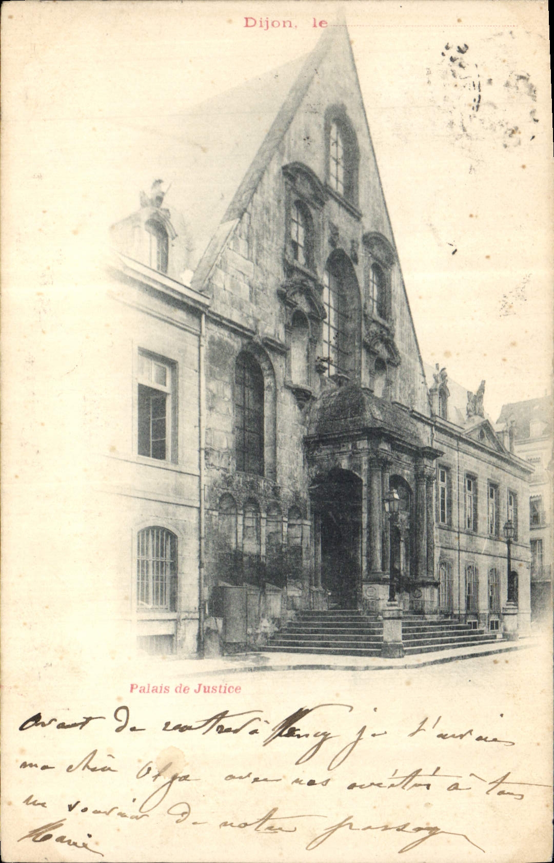 CPA Palais de justice Dijon 