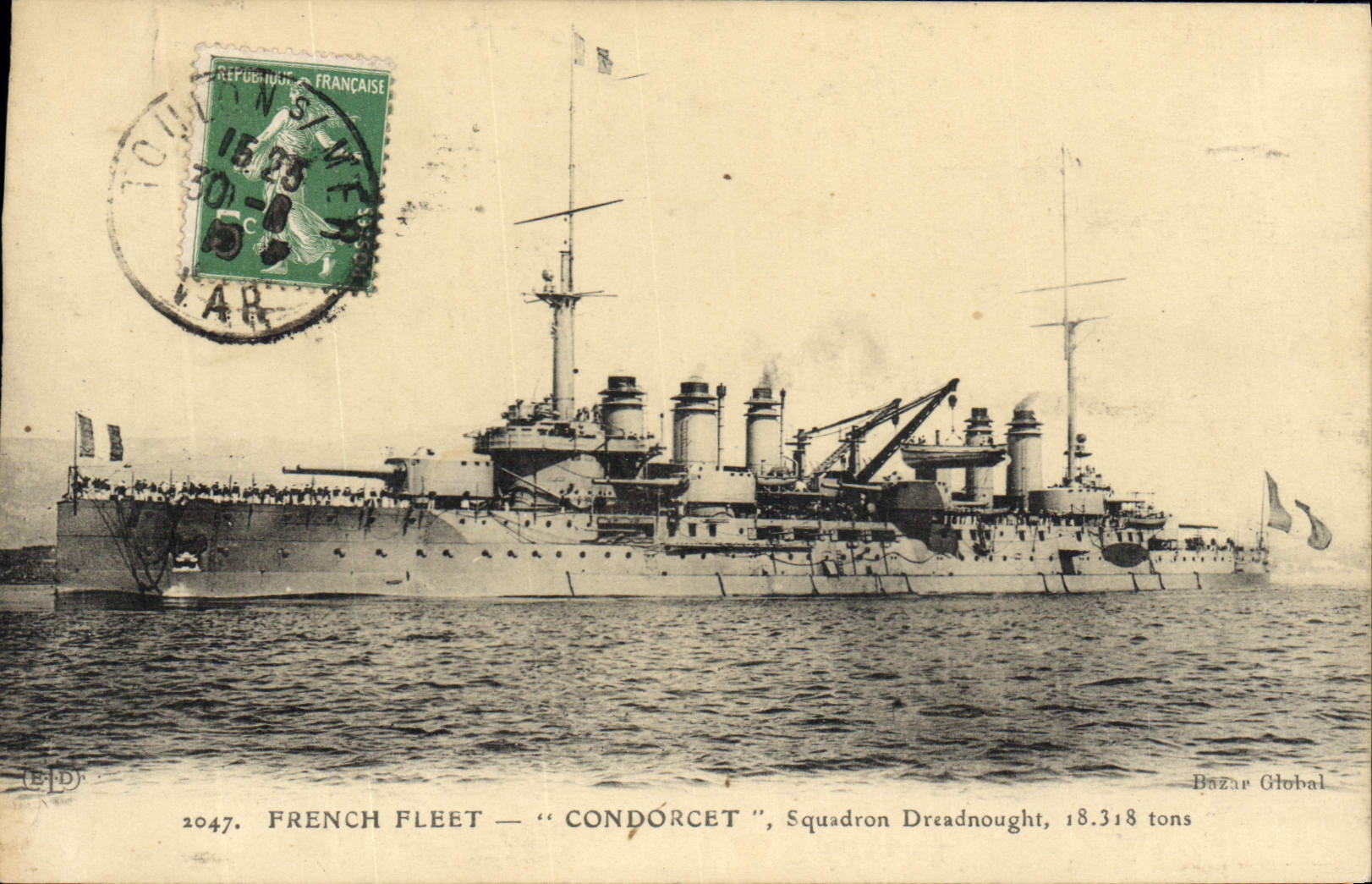 CPA Bateau de Guerre Condorcet Squadron Dreadnought