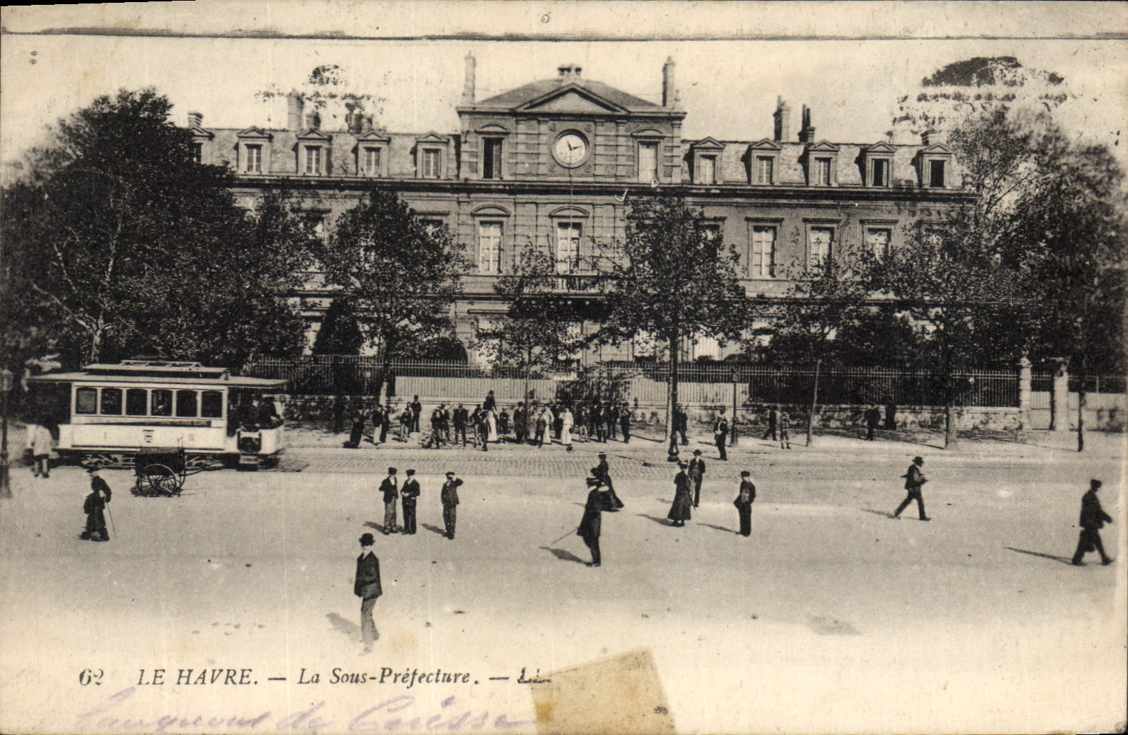CPA Le Havre La Sous Prefecture Tramway