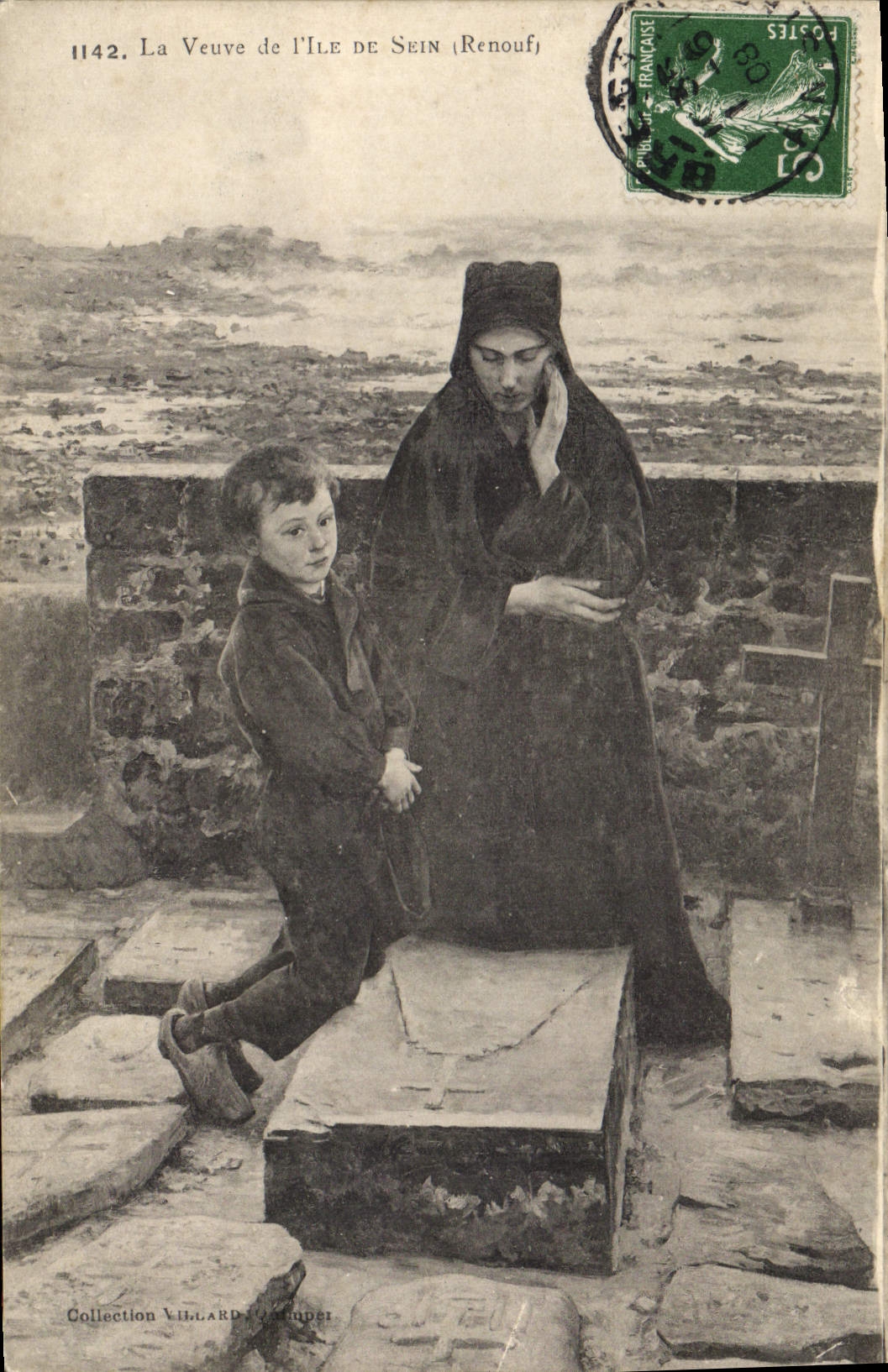 CPA Folklore La veuve de l'Isle de Sein Renouf