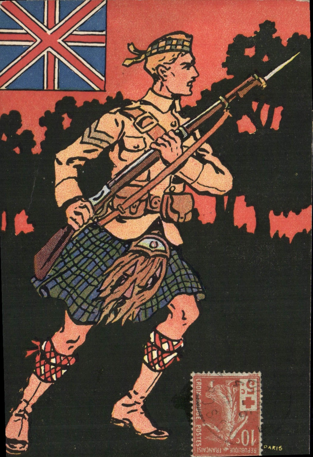 CPA Militaria Highlander