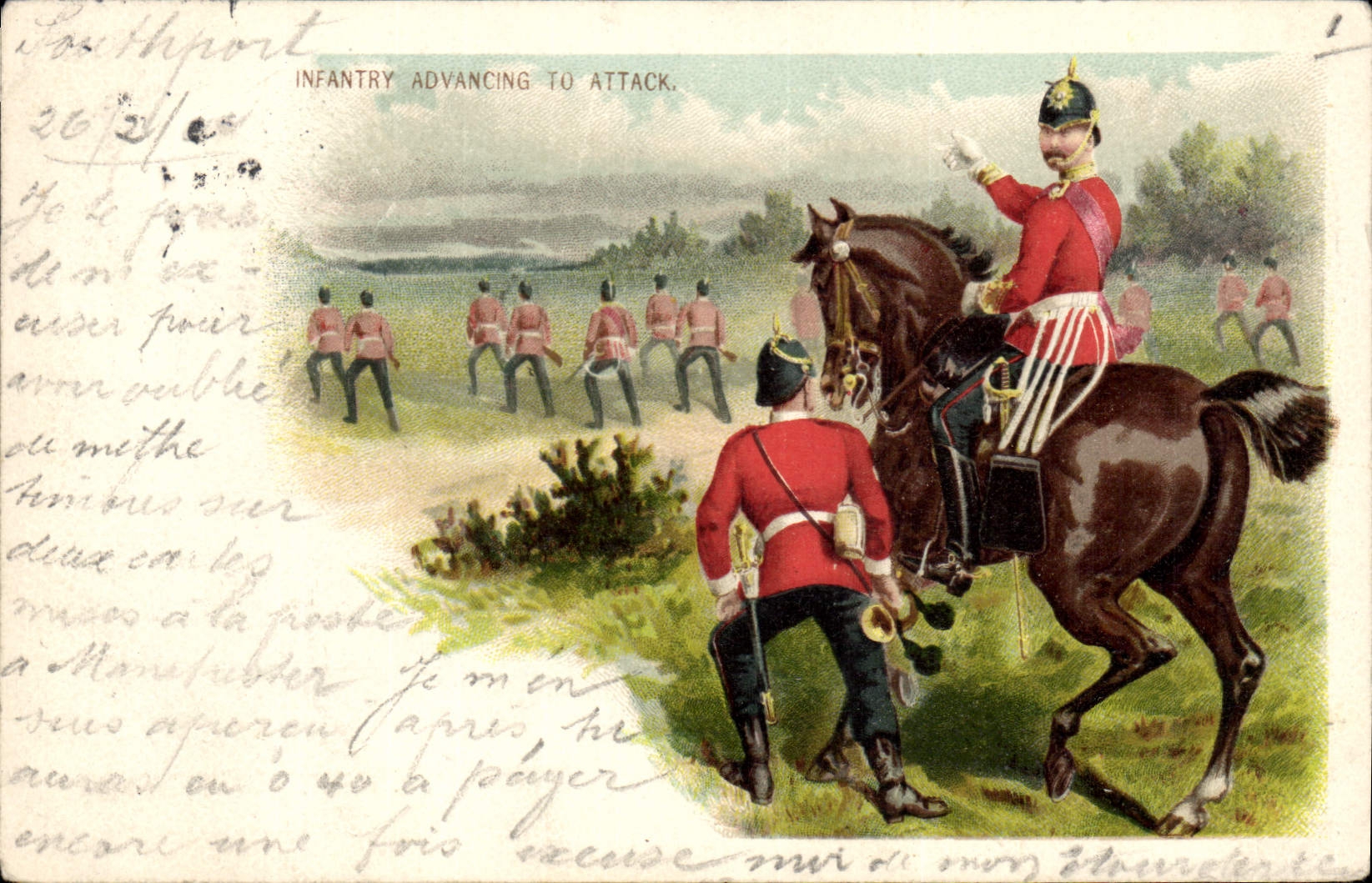 CPA Militaria Infantry advancing to attack