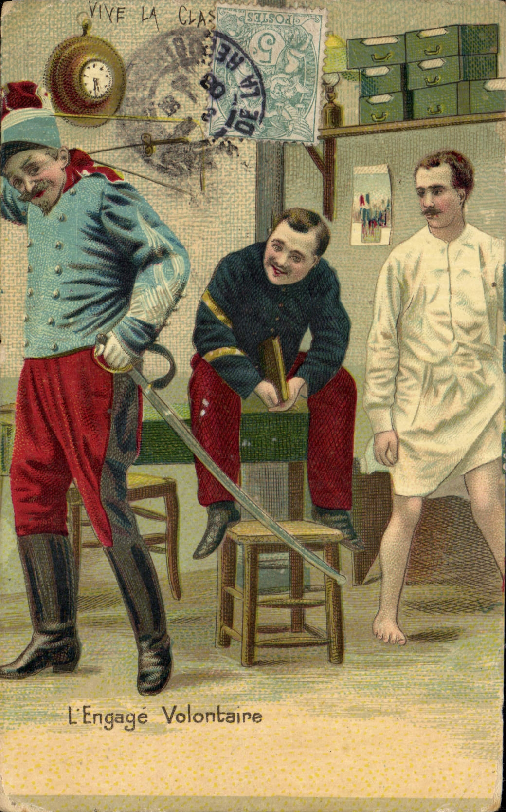 CPA Militaria L'engage volontaire