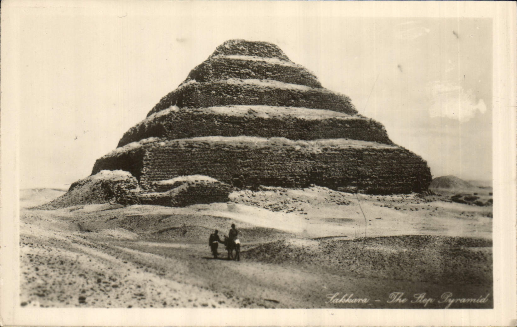 CPA Egypt Egypte Sakkara Pyramid